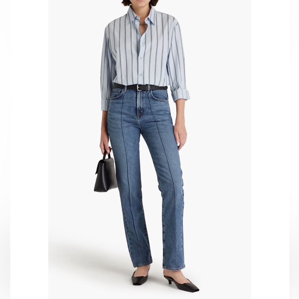 GOLDSIGN Martin High-Rise Straight-Leg Denim jeans Women’s Size 26 BRAND NEW